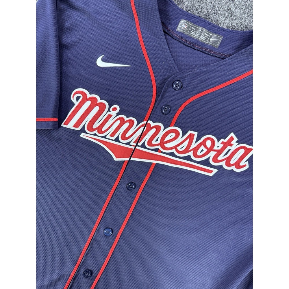 Nike Minnesota Twins MLB Baseball Jersey Navy Red XXL Button Front